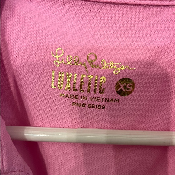 Lilly Pulitzer Pink Sleeveless Blouse with Ruffle Trim - Picture 2 of 6